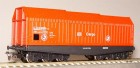 3632 Peresvet Heavy duty Telescoping Cowl car in DB Cargo livery